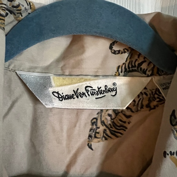 Dianne Von Furstenberg tiger print jumpsuit vintage - Picture 9 of 11